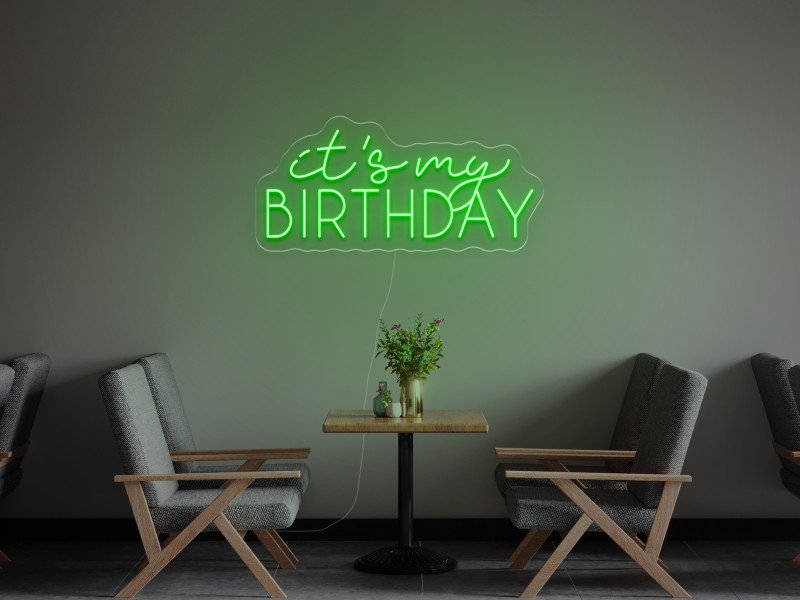 It`s My Birthday - Insegne al neon a LED